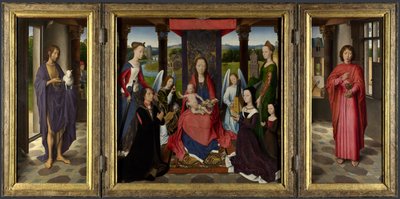 Maria mit Kind, Heiligen und Stiftern von Hans Memling